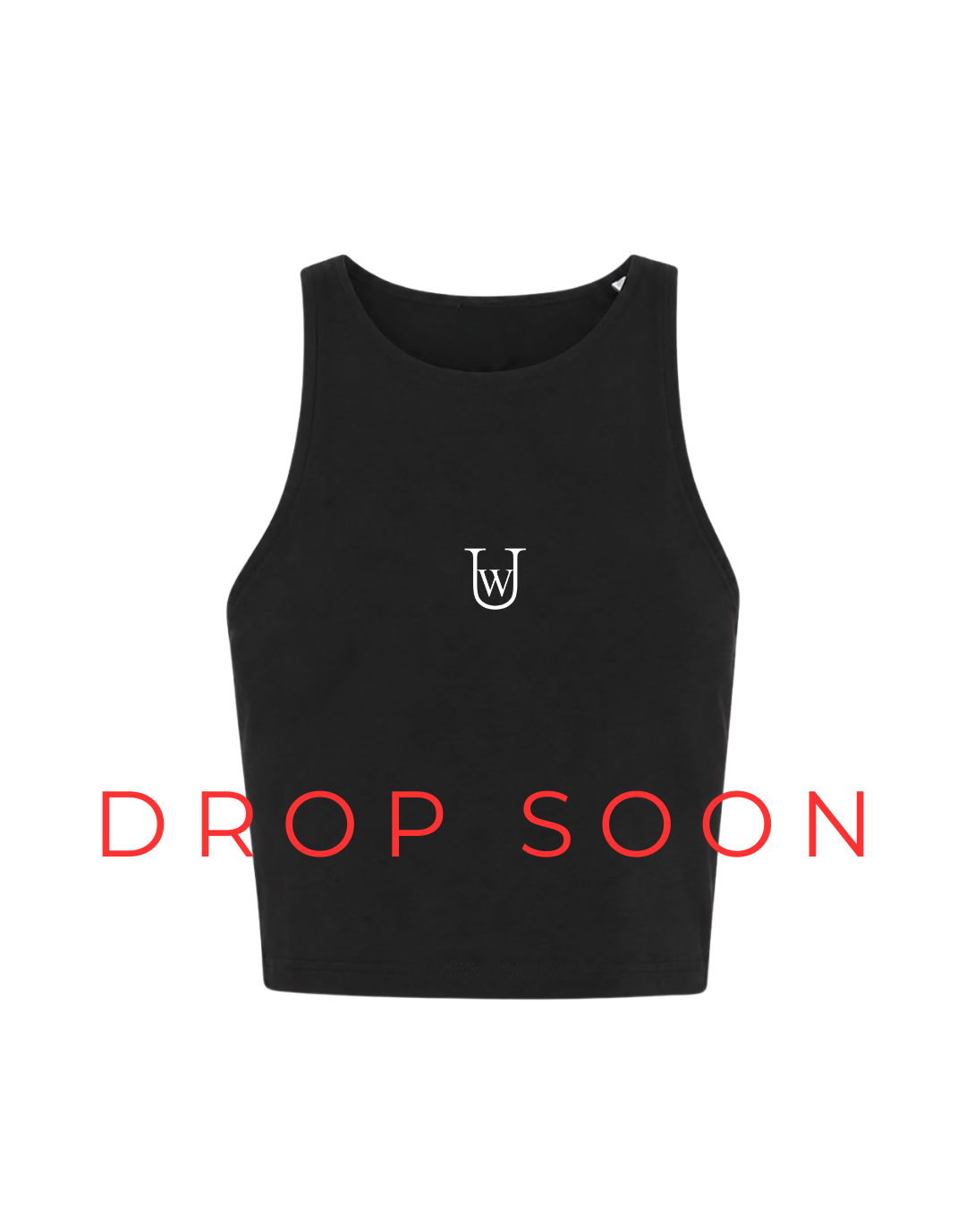 CUT Crop Top-Schwarz