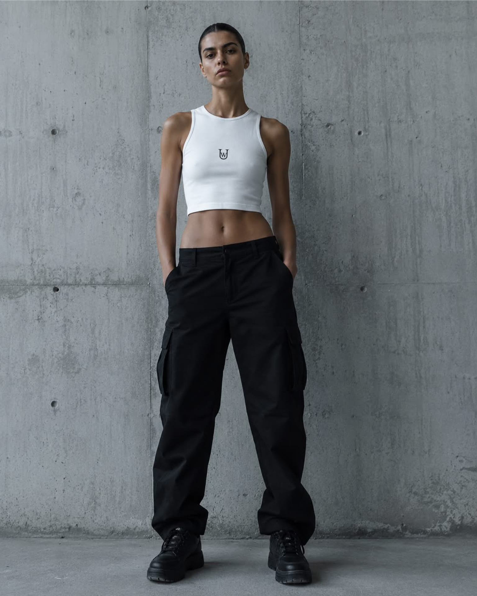 CUT Crop top-Blanc