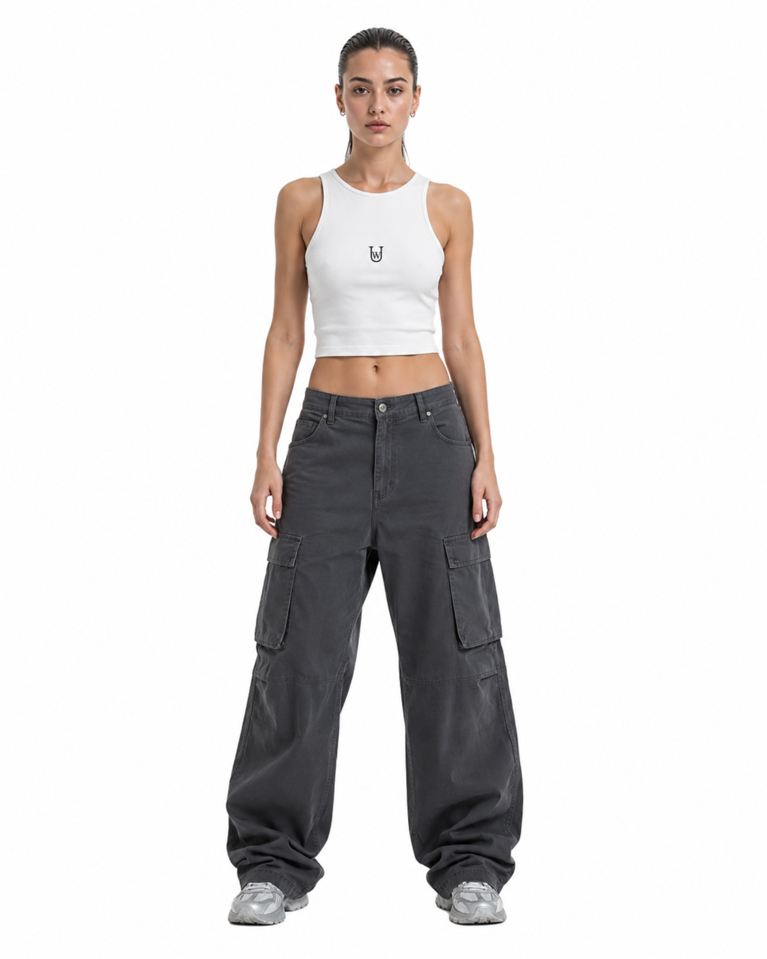 CUT Crop top-Blanc