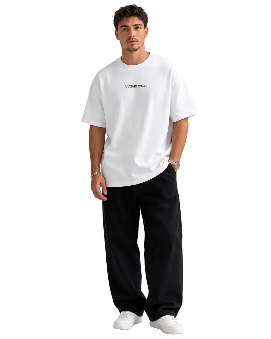 SIGNATURE t-shirt-Blanc