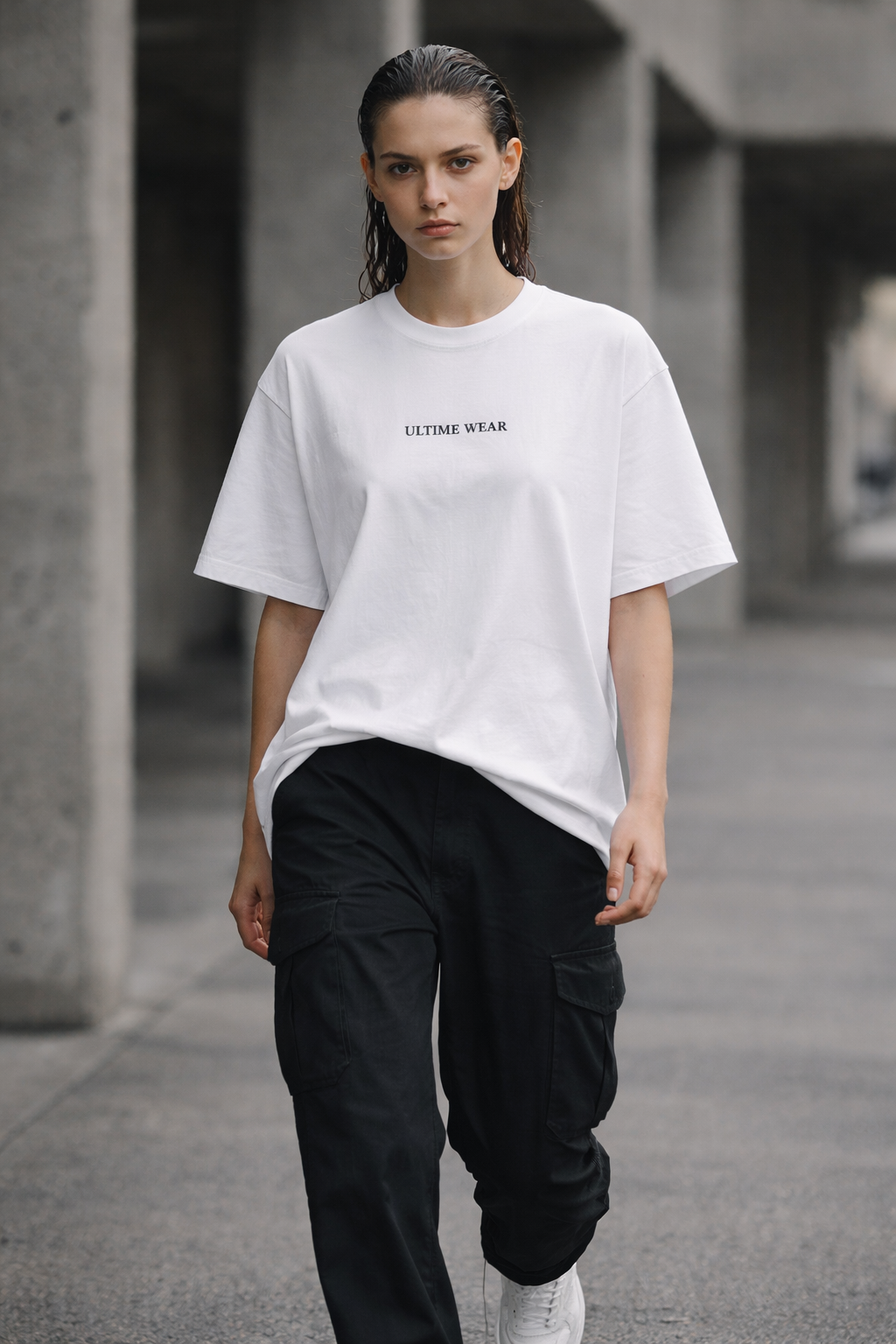 SIGNATURE t-shirt-Blanc